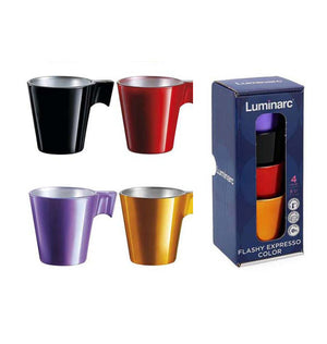 Luminarc 4pcs flashy longo coffee tea mugs packaging
