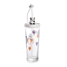 Luminarc Panda Tumbler glass with Straw