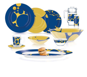 Luminarc Orya Gold & Blue 52P Dinner Set