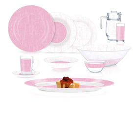 Luminarc Poppy Pink 52P Dinner Set
