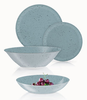 Luminarc 19pcs Ingmar Blue Crockery Dinnerset