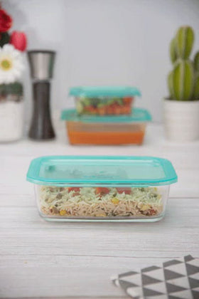 Luminarc 3pcs KeepN Rectangular Food Container set