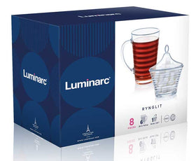 Luminarc Rynglit Coffee Set with Sugar Bowl - 8pcs