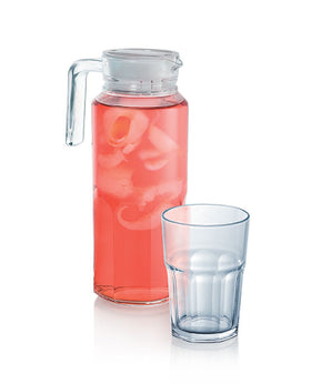Luminarc Tuff Gala 7pcs Drinkset -  (6pcs Drinking Glasses + 1 Jug)