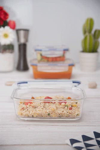 Luminarc Purebox Rectangular 3pieces FoodContainer