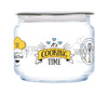 Luminarc 3pcs Cooking Time Jar with Grey Lid - (0.5L,0.75,L1L)