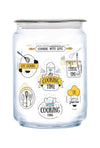 Luminarc 1 piece Cooking Time Jar with Grey Lid - Available in different sizes