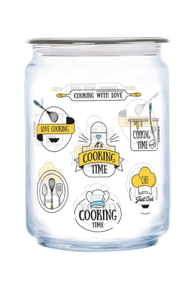 Luminarc 1 piece Cooking Time Jar with Grey Lid - Available in different sizes