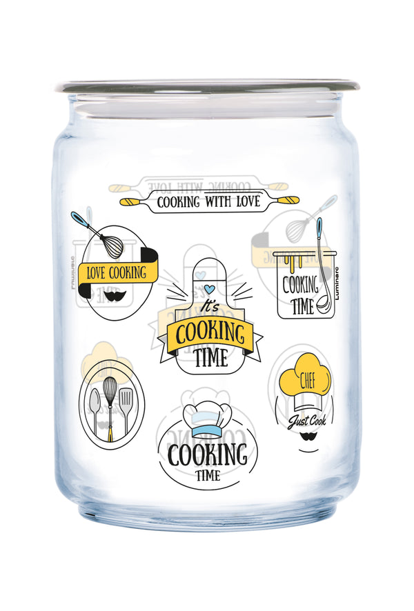 Luminarc 1 piece Cooking Time Jar with Grey Lid - Available in different sizes