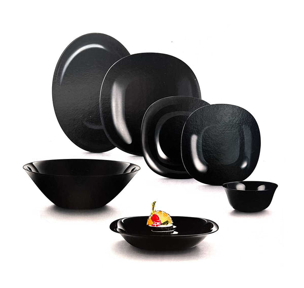Luminarc 26pcs Carine Black Dinnerware Set