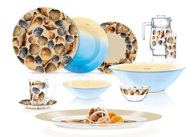 Luminarc Aqua Collage Beig 52P Dinner Set