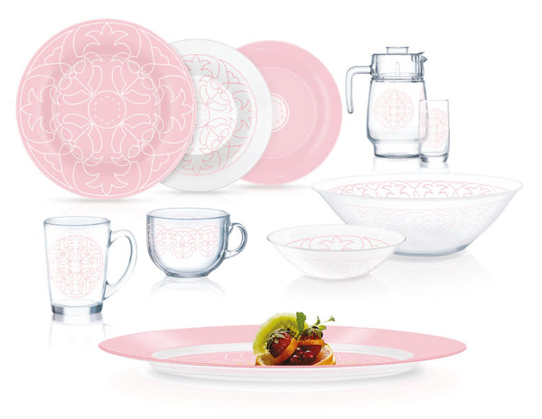 Luminarc-Beje-Rose-White-46pcs-Dinnerset