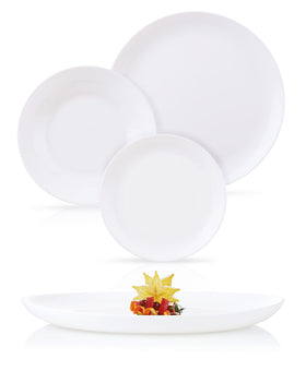Luminarc Diwali White 19Pcs Dinner Set