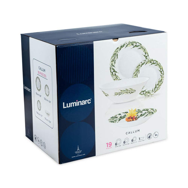Luminarc 19Pcs Essence Callium Crockery Dinner Set