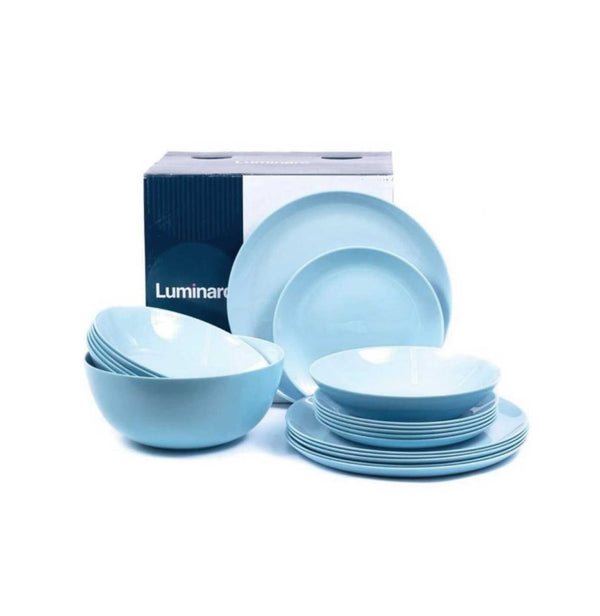 Luminarc 19pcs Diwali Light Blue Dinnerware set