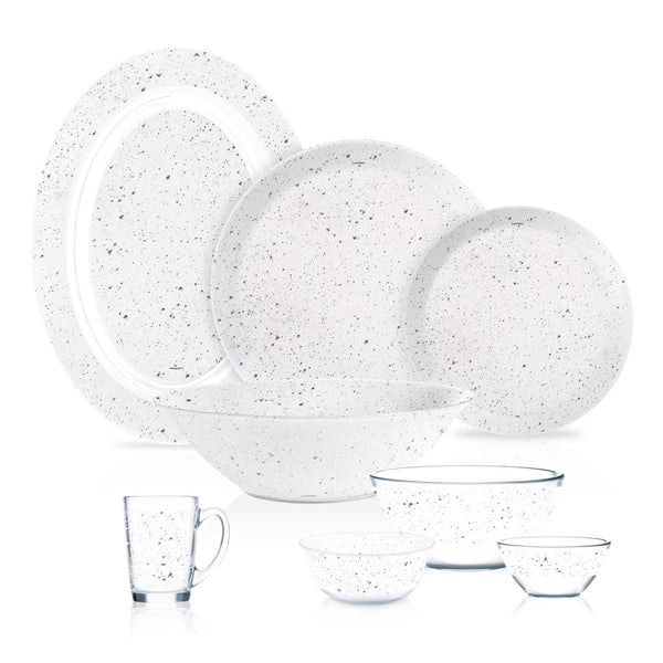 Luminarc 33pcs Ingmar White Crockery Dinnerset