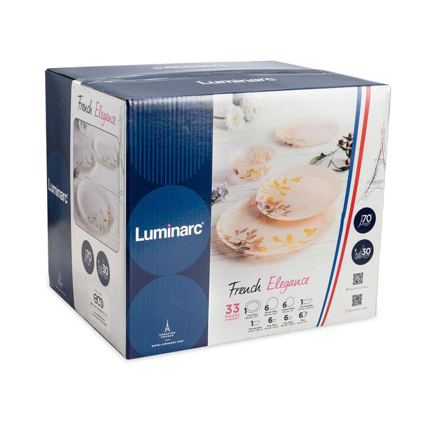 Luminarc 33pcs Simply Colchique Crockery Dinnerset