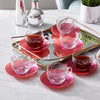 Luminarc 12 pieces Kashima Purple Cup and Saucer - 22cl