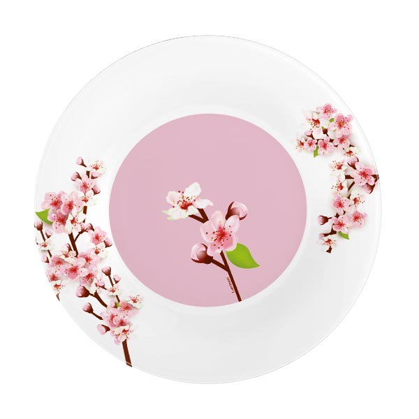 Luminarc_Dinner_plate_ROSE_GARDEN