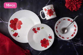 Luminarc 16pcs Decorative Essence Amelia Dinnerset