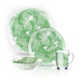 Luminarc 16pcs Decorative Simply Klos Green Dinnerset