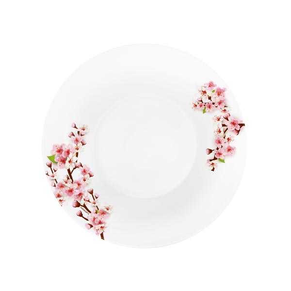 Luminarc_Soup_plate_ROSE_GARDEN