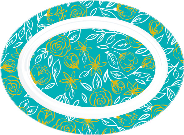 Luminarc OVAL_ROSE-GALA