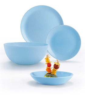 Luminarc 19pcs Diwali Light Blue Dinnerware set