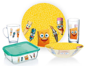 LumiJunior Crockery Stationery Set - 5pcs Kids Collection